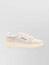 Autry Low Platform Sole Suede Sneakers In Neutral