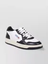 Autry Medalist Sneakers In White/black Leather