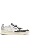 Autry Vintage Low Top Sneakers For Men In Neutral