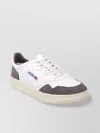 Autry Low Sneaker With Contrast Panels And Perforated Toe In Multi
