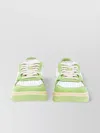 Autry Low Sneaker With Contrast Sole And Perforated Toe