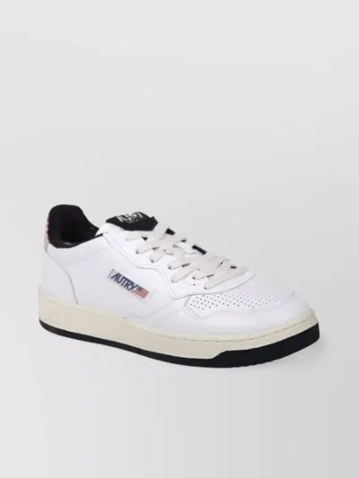 Autry Low Sneaker With Perforated Design And Rubber Sole