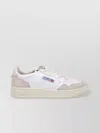 Autry Low Sneaker With Perforated Detailing And Contrast Panel