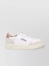 Autry Low Sneaker With Rubber Sole And Perforated Detailing