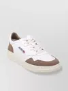 Autry Low Sneaker With Suede Accents And Perforated Toe Box In Multi