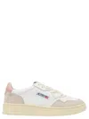 Autry Sneaker Medalist Low White Heel Camel In White