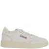 Autry Low Sneakers With Leather And Suede Combination In White