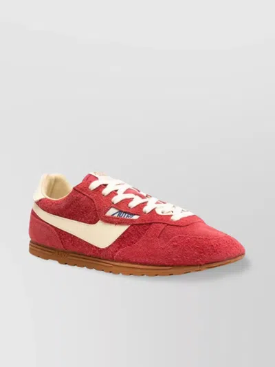 Autry Low Suede Leather Sneakers With Rubber Sole