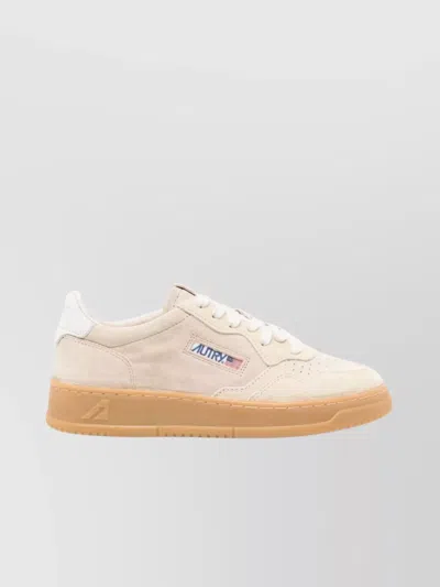 Autry Low Suede Sneakers Panel Color-block Design