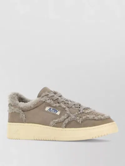 Autry Low Top Lace Up Shoes Faux Fur In Multi