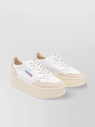 Autry Low Top Leather Platform Sneakers
