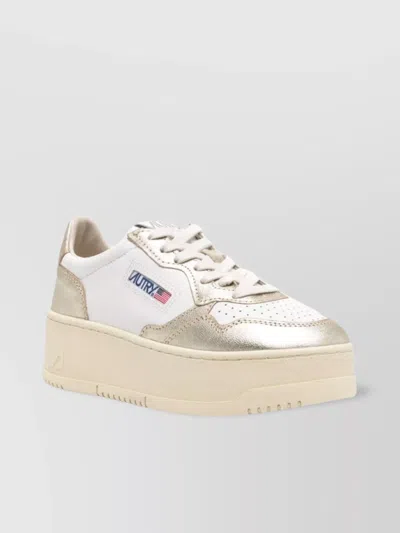 AUTRY LOW TOP LEATHER PLATFORM SNEAKERS