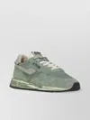 Autry Reelwind Metallic-panel Suede Sneakers In Green