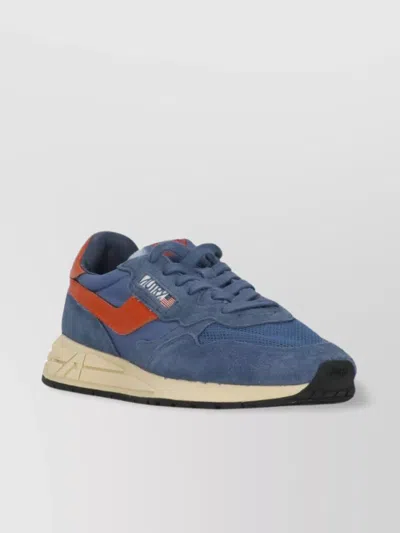 Autry Low Top Leather Sneakers In Blue