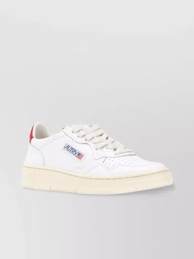 Autry Low Top Leather Sneakers In White