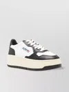 Autry Low Top Leather Sneakers Platform In White