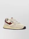 Autry Reelwind Beige Low Top Sneakers With Logo Patch Ontongue And Side In Suede Man In Neutral