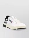 Autry Clc Low Suede-trimmed Leather Sneakers