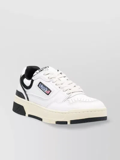 Autry Clc Low Suede-trimmed Leather Sneakers In Multi