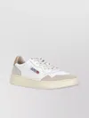 Autry Low Top Leather Sneakers With Perforated Toe