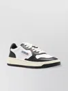 Autry Classic White Sneakers With Leather Detailing In White