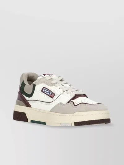 AUTRY LOW TOP LEATHER SNEAKERS WITH RAISED SOLE