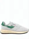 Autry Low-top Light Grey Sneakers With Retro Accents In Gray