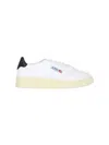 Autry Medalist White Low Top Sneakers With Contrasting Heel Tab In Leather Woman In White