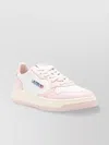 Autry Sneakers Medalist Low In Pelle Bicolore Bianco E Rosa In Pink