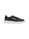 Autry Low-top Nappa Leather Sneakers With Rounded Toe In Black