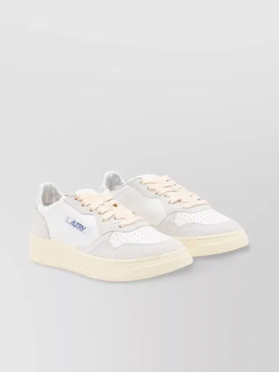 Autry Low Top Perforated Detailing Sneakers In Neutral