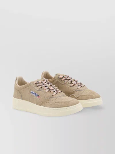 Autry Low Top Rubber Sole Sneakers In Neutral