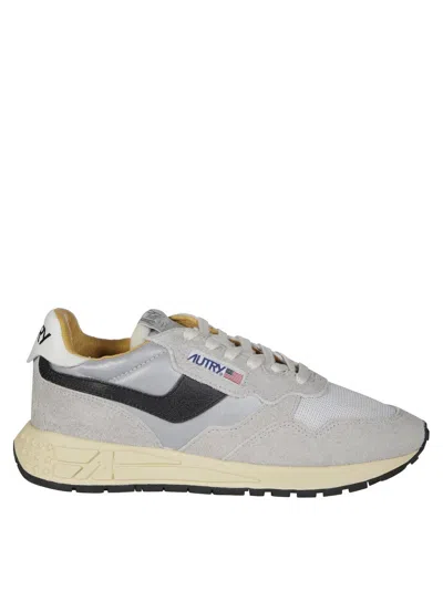 Autry Low-top Sneaker With Grey Suede Sneakers In Multi