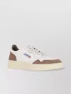 Autry 'medalist' Sneakers In White Leather And Brown Suede