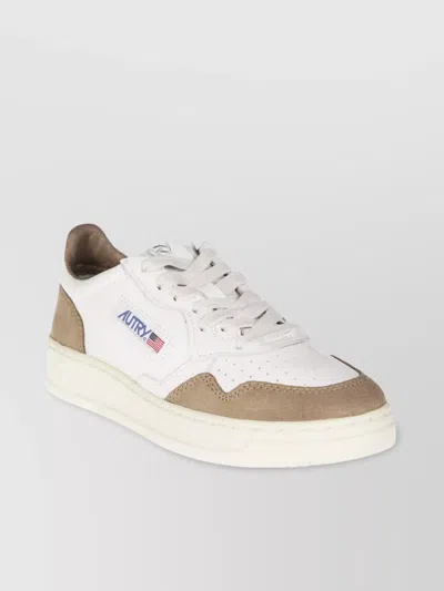 Autry Low Top Sneakers Contrast Panels In White