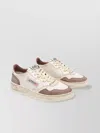 Autry Super Vintage Low Sneakers In Burn And Silver