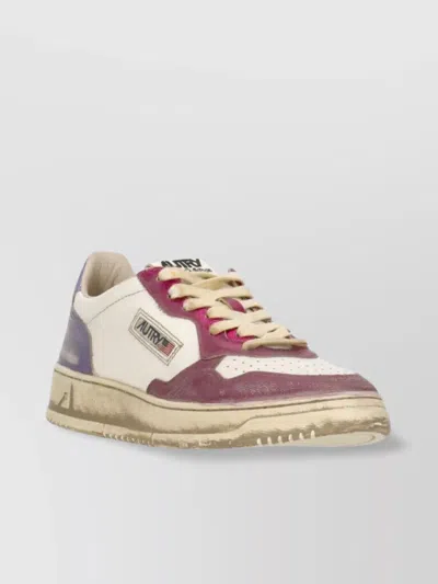 AUTRY LOW TOP SNEAKERS CONTRASTING INSERTS