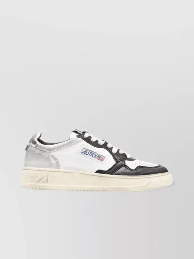 Autry White Medalist Low Super Vintage Sneakers In Multi