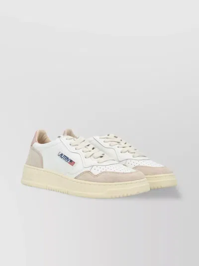 AUTRY LOW-TOP SNEAKERS FEATURING PERFORATED TOE