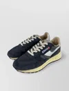 Autry Low Top Sneakers Featuring Silver Accents In Blue