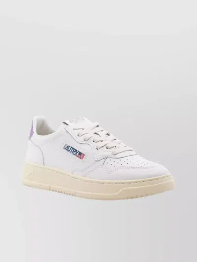 Autry Low Top Sneakers In Calf Leather In White