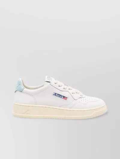Autry Low Top Sneakers In Calf Leather In White