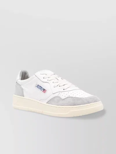 Autry Low Top Sneakers In Calf Leather In White