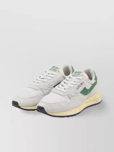 Autry Low Top Sneakers Leather Inserts In White
