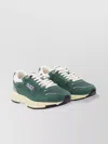 Autry Hyperway Low Malachite And Silver Mesh And Suede Sneakers In Green
