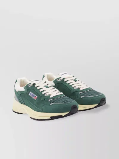 Autry Low Top Sneakers Mesh Detailing In Green