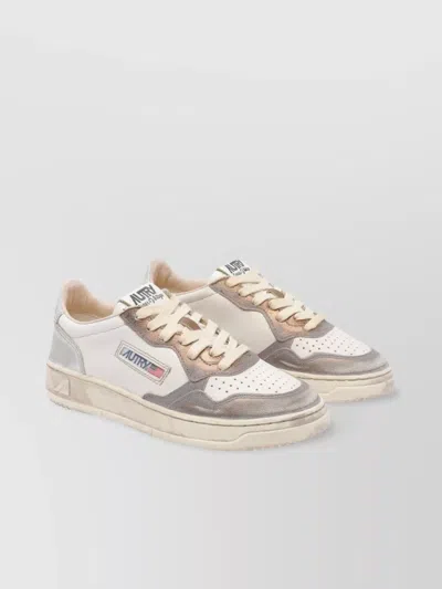 Autry Low Top Sneakers Metallic Accents