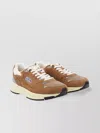 Autry Hyperway Sneakers In Cigar And Silver Mesh And Suede In Brown