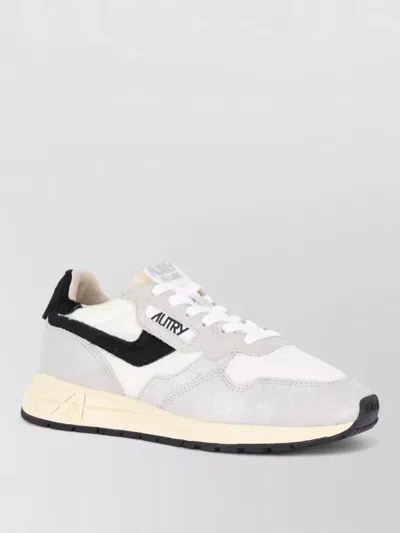 Autry Low Top Sneakers Suede Mesh Rubber Outsole In Gray