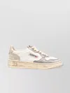 Autry Medalist Sneakers In Leather With Suede Inserts